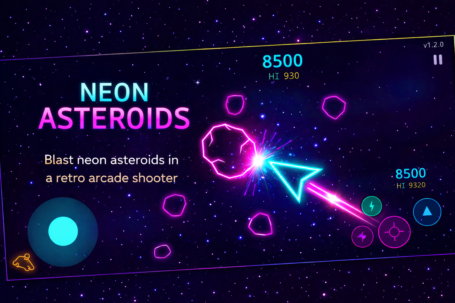 Présentation Neon Asteroids